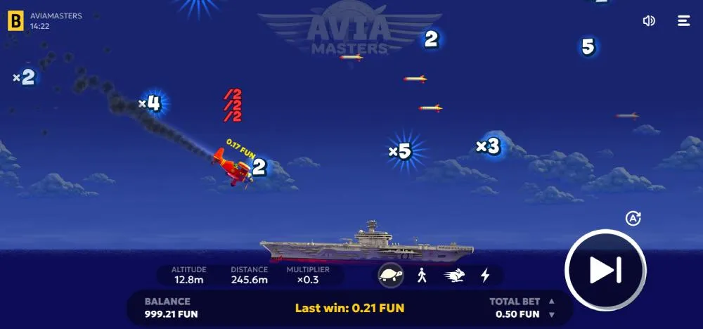 Platzieren Sie Wetten in der kostenlosen Demoversion Aviamasters BGaming Platzieren Sie Wetten in der kostenlosen Demoversion Aviamasters BGaming